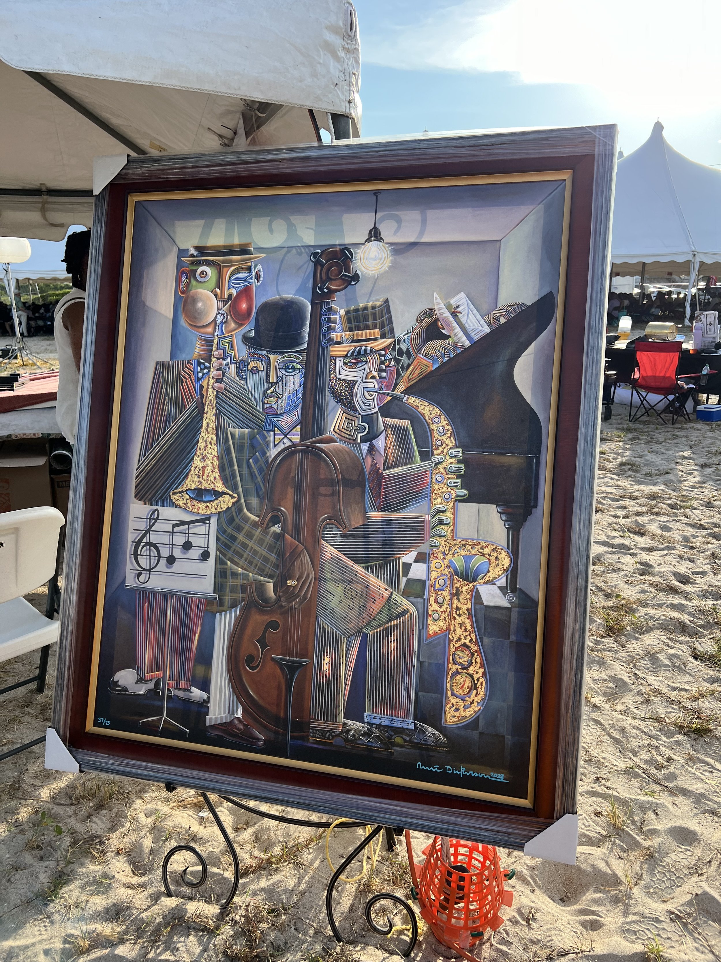 Custom art at Ocean City Jazz Festival 2024